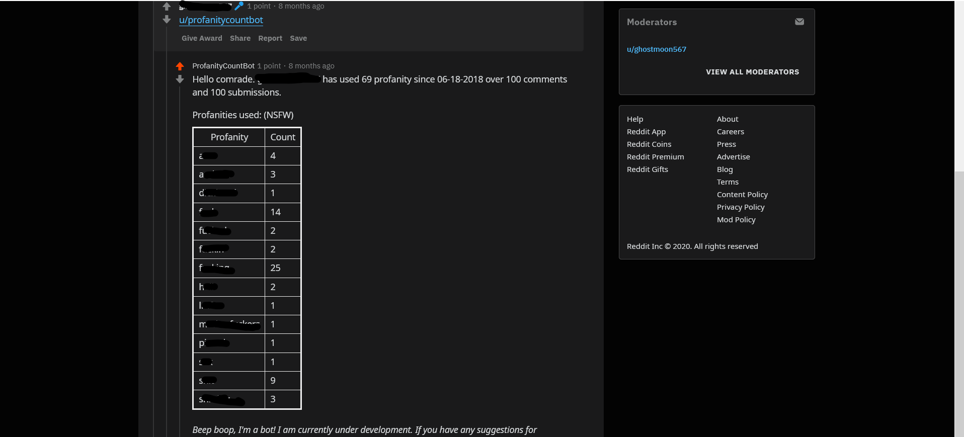 ProfanityCountBot